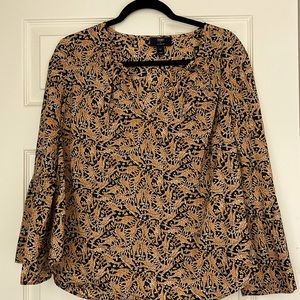 Vintage J crew collection giraffe print top